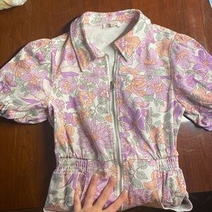 Skies Are Blue Pastel Floral Dress